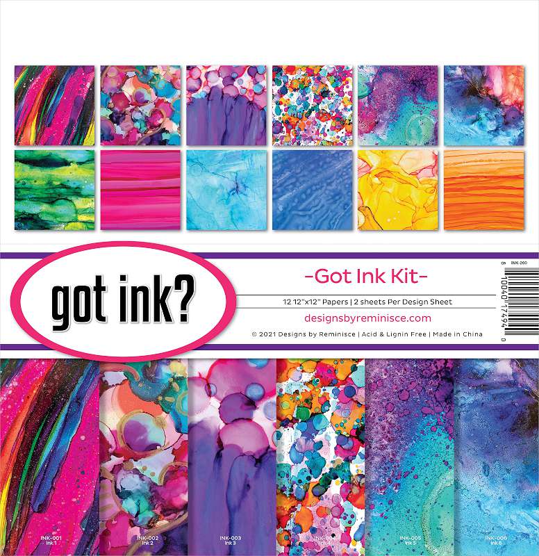 Reminisce Collection Kit 12"X12"-Got Ink?