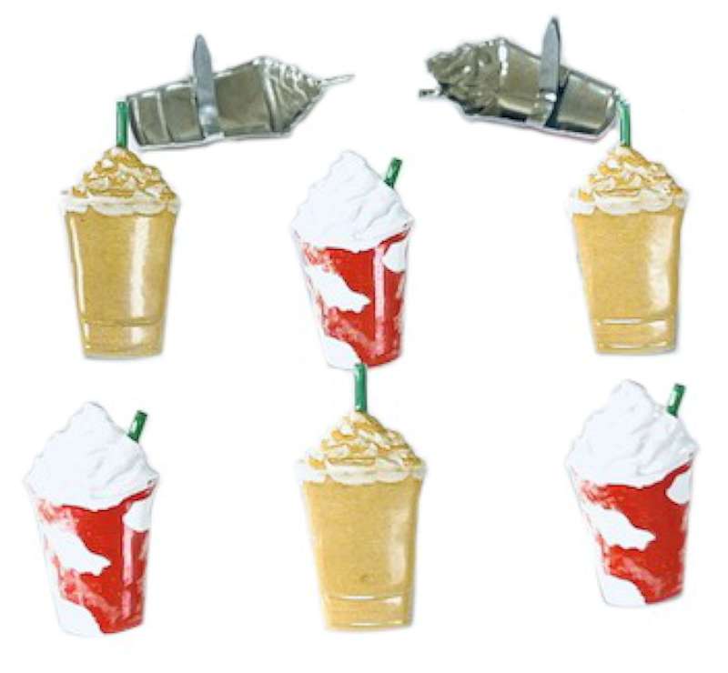 Eyelet Outlet Shape Brads 12/Pkg-Iced Coffee