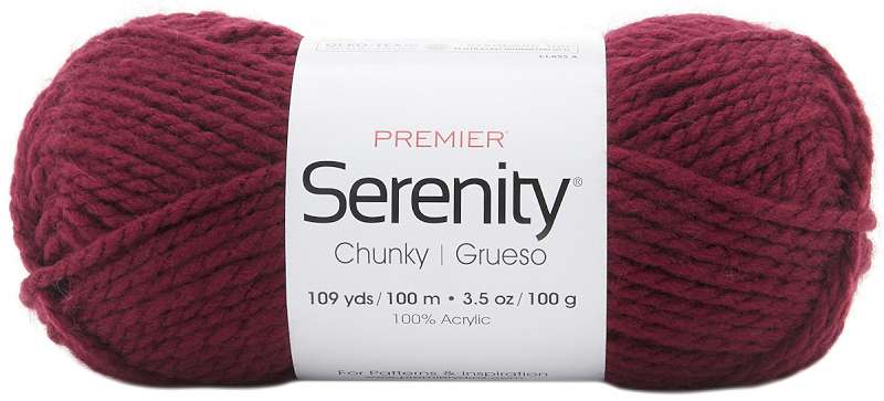 Premier Yarns Serenity Chunky Yarn - Solid-Wine