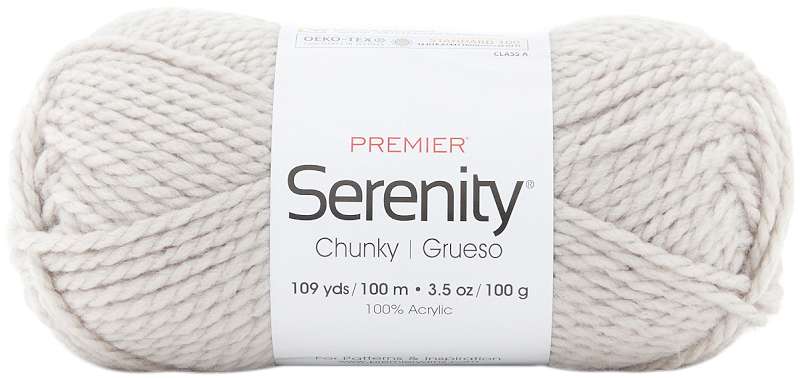 Premier Yarns Serenity Chunky Yarn - Solid-Greige