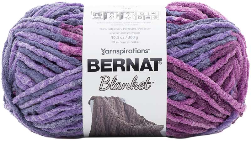 Bernat Blanket Big Ball Yarn Purple Sunset