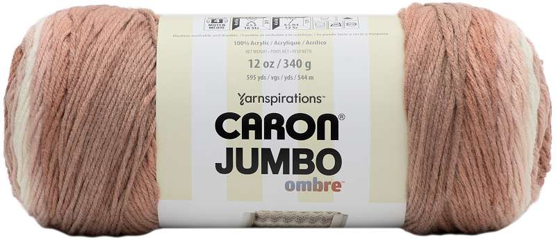 Caron Jumbo Print Ombre Yarn Sepia