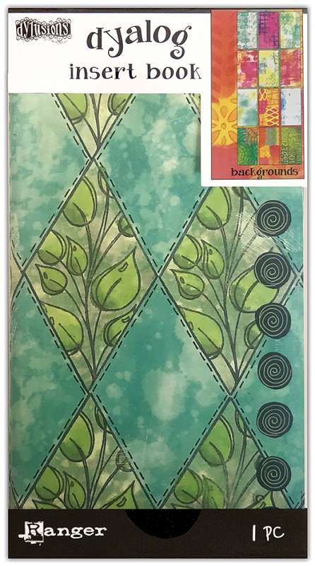 Dyan Reaveley's Dylusions Dyalog Insert Book 4.375"X8.25" Backgrounds #3