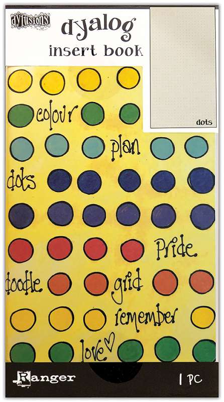Dyan Reaveley's Dylusions Dyalog Insert Book 4.375"X8.25" Dots #3