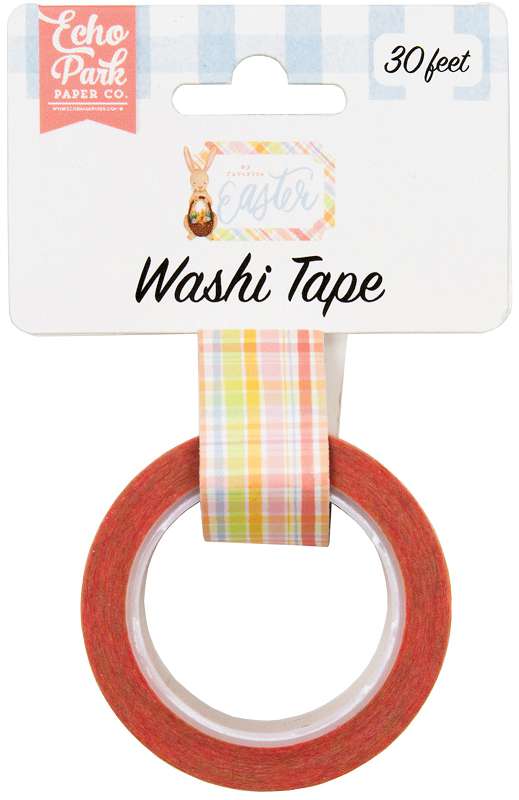 Echo Park My Favorite Easter Washi Tape 30'-Easter Plaid