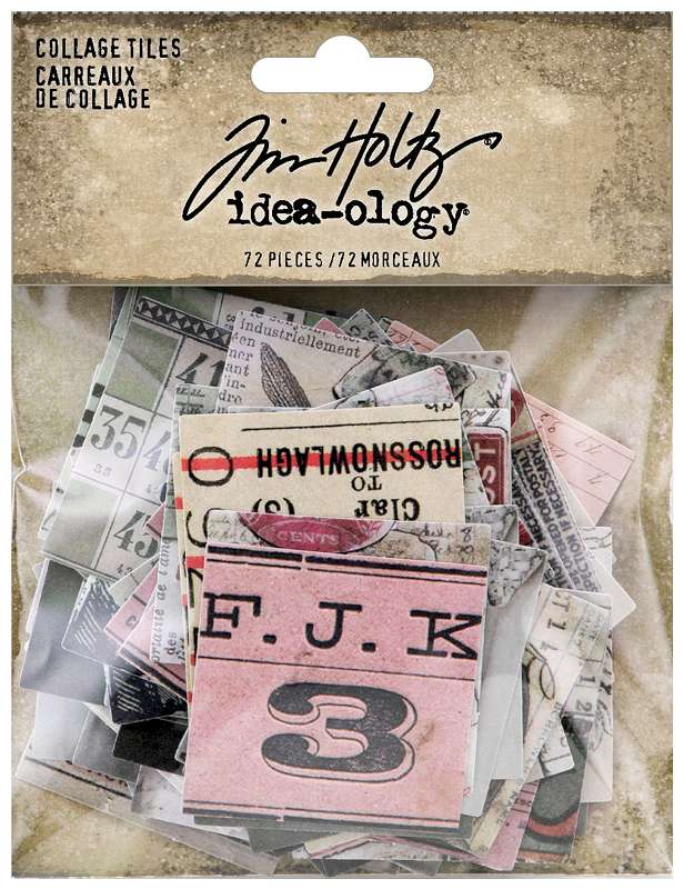 Idea-Ology Collage Tiles 72/Pkg