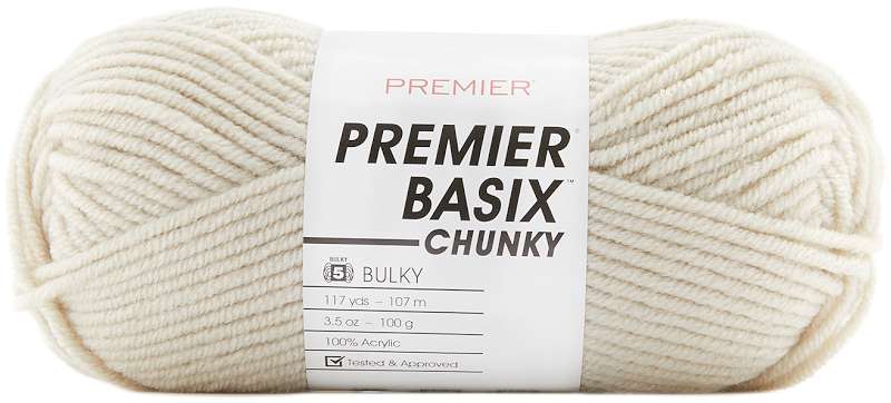 Premier Yarns Basix Chunky Yarn-Antique White
