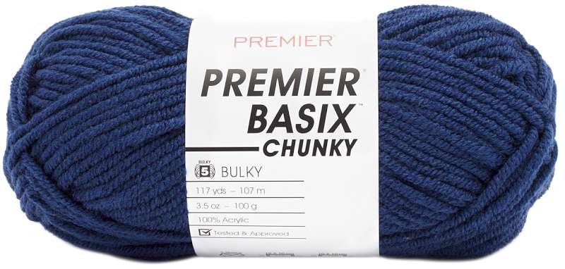 Premier Yarns Basix Chunky Yarn-Navy