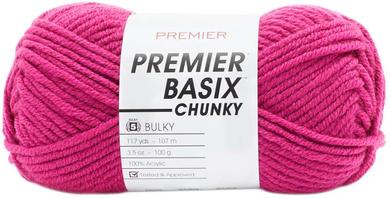 Premier Yarns Basix Chunky Yarn-Magenta