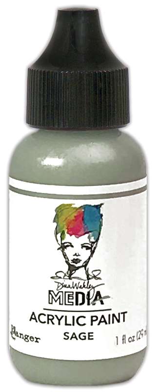 Dina Wakley Media Acrylic Paint 1oz-Sage
