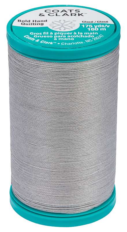 Coats Bold Hand Quilting Thread 175yd-Nugrey