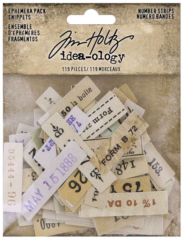 Idea-Ology Ephemera Snippets 119/Pkg-Number Strips