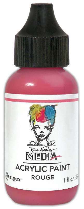 Dina Wakley Media Acrylic Paint 1oz-Rouge