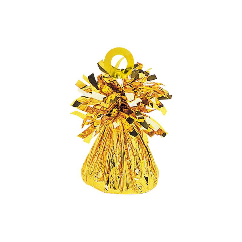 Amscan Small Foil Balloon Weight-Gold