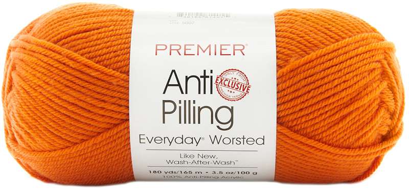 Premier Yarns Anti-Pilling Everyday Worsted Solid Yarn-Pumpkin