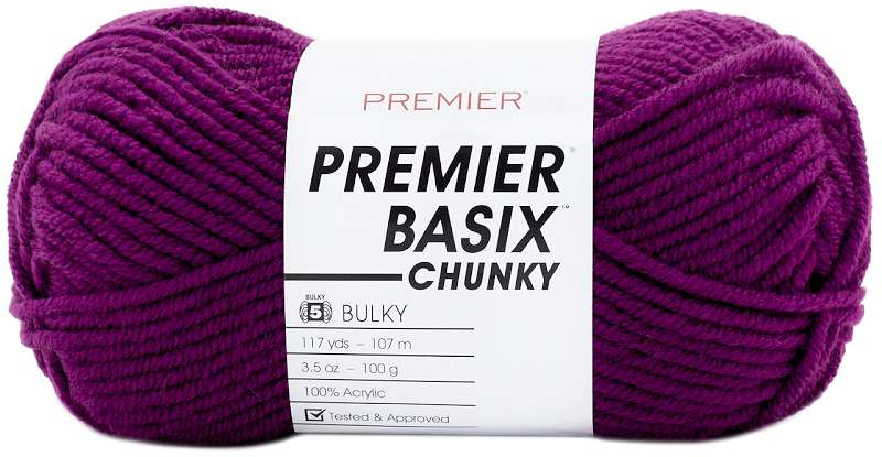 Premier Yarns Basix Chunky Yarn-Purple