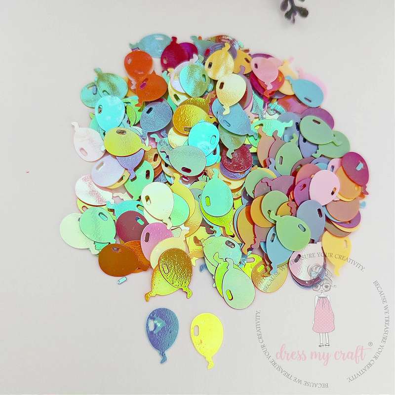 Dress My Craft Sparkling Shaker Elements 6gms-Balloon