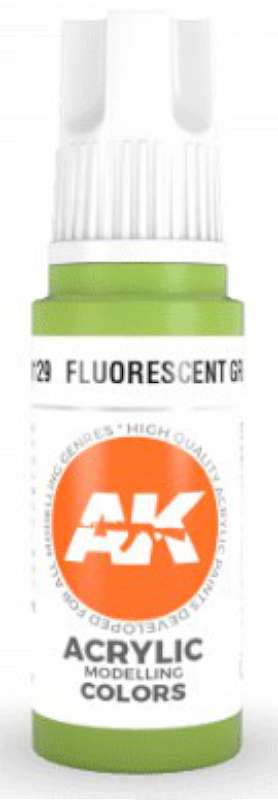 Fluorescent Green 3G Acrylic Paint 17ml Bottle