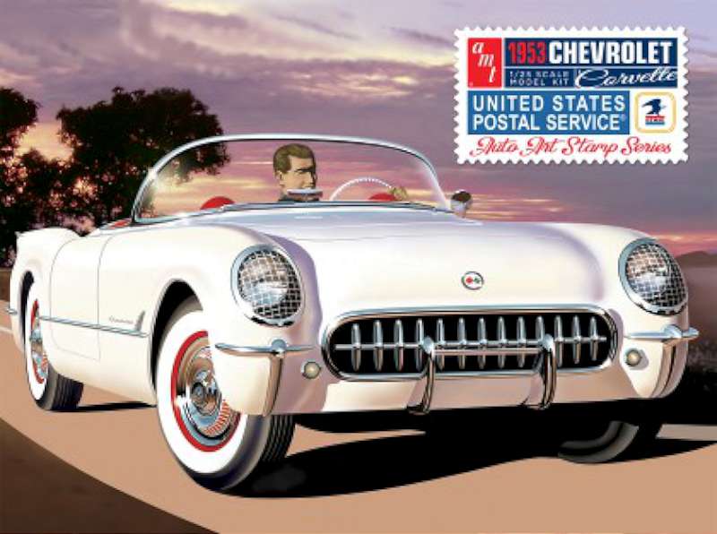 1/25 1953 Chevy Corvette in Collectible Tin model kit