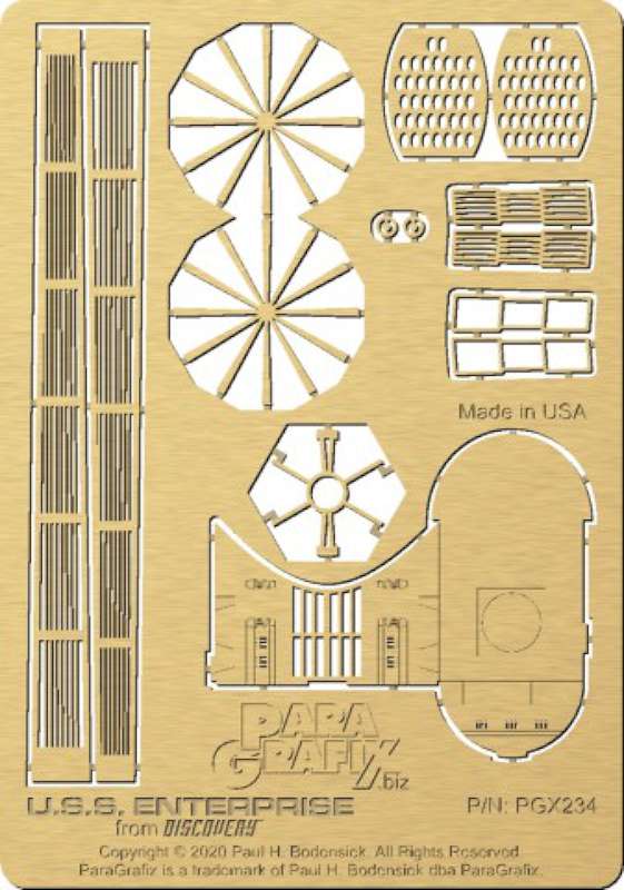 1/1000 Star Trek Discovery Series: USS Enterprise NCC1701 Photo-Etch Set for PLL