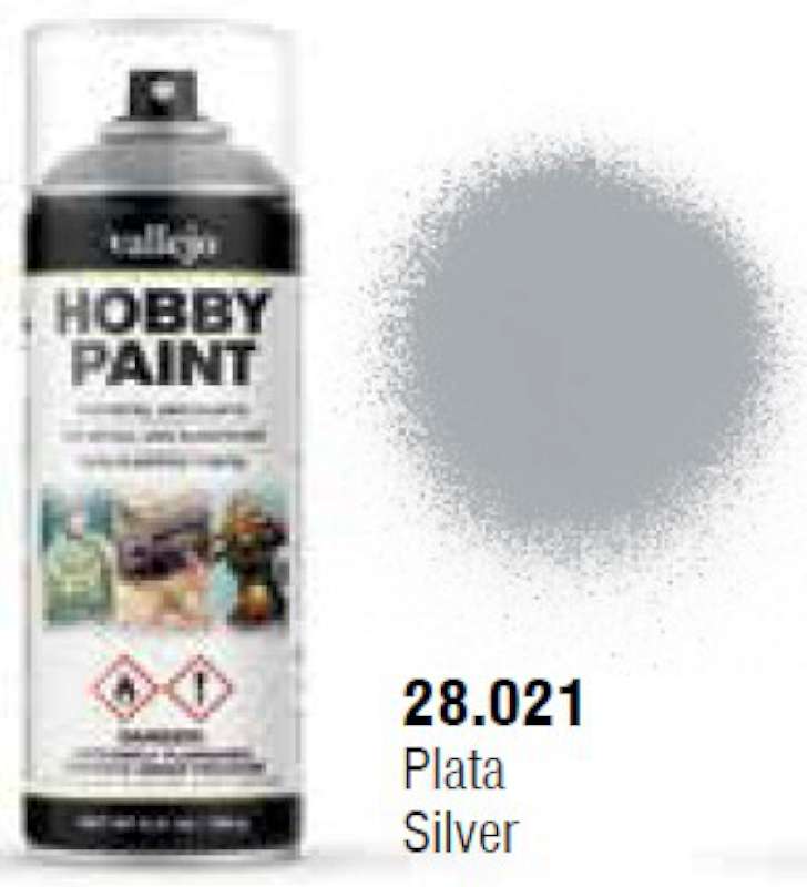Silver Fantasy Solvent-Based Acrylic Paint 400ml Spray