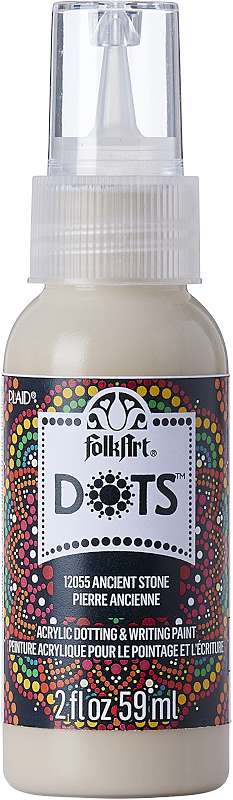 Folkart Dots Acrylic Paint 2oz-Ancient Stone