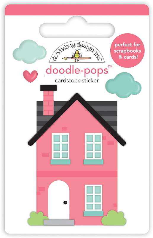Doodlebug Doodle-Pops 3D Stickers-Our House