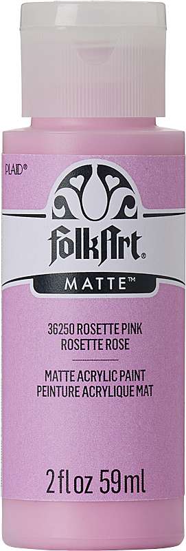 Folkart Matte Acrylic Paint 2oz-Rosette Pink