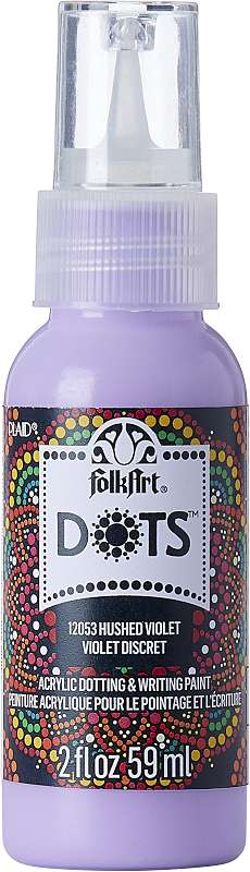 Folkart Dots Acrylic Paint 2oz-Hushed Violet