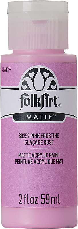 Folkart Matte Acrylic Paint 2oz-Pink Frosting