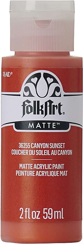 Folkart Matte Acrylic Paint 2oz-Canyon Sunset