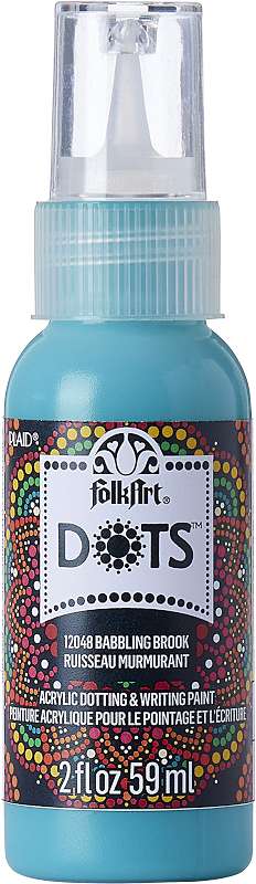Folkart Dots Acrylic Paint 2oz-Babbling Brook