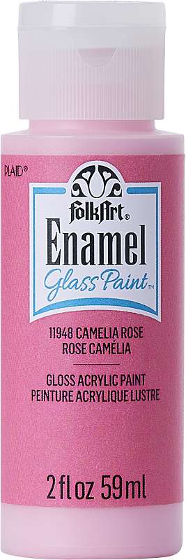 FolkArt Enamel Paint 2oz-Camelia Rose