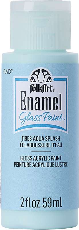 FolkArt Enamel Paint 2oz-Aqua Splash