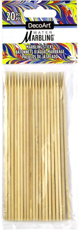 DecoArt Water Marbling Sticks 20/Pkg