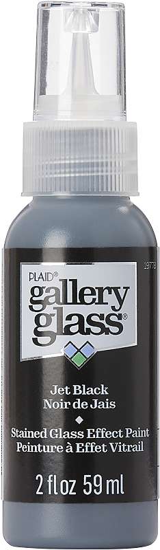 FolkArt Gallery Glass Paint 2oz-Jet Black
