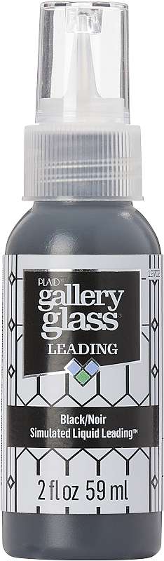 FolkArt Gallery Glass Liquid Lead 2oz-Black