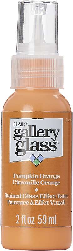 FolkArt Gallery Glass Paint 2oz-Pumpkin Orange