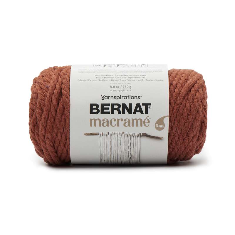Bernat Macrame Yarn-Burnt Orange