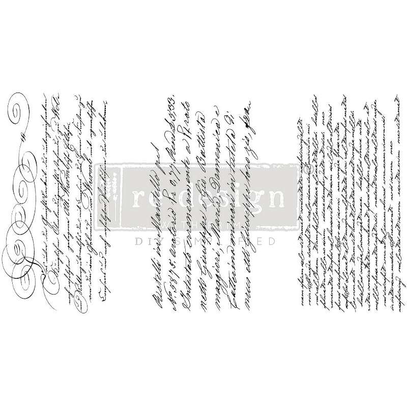 Prima Marketing Re-Design Decor Transfers 6"X12" 3/Sheets-Secret Letter