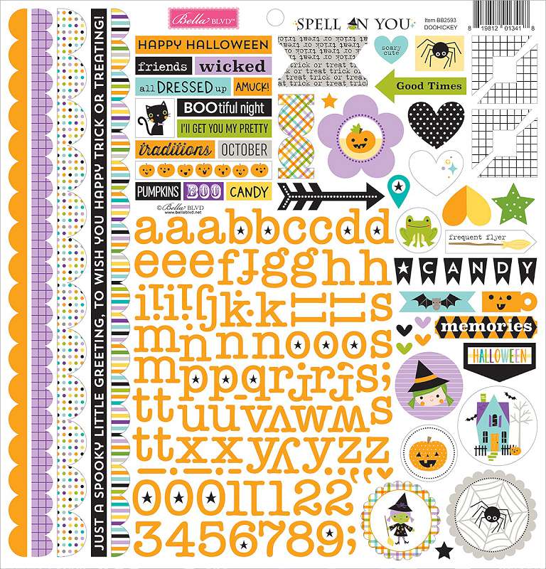 Spell On You Cardstock Stickers 12"X12"-Doohickey