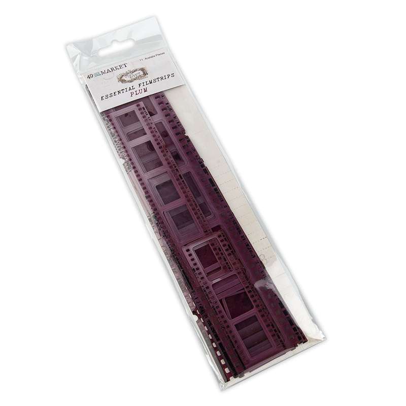 49 And Market Vintage Bits Essential Filmstrips-Plum