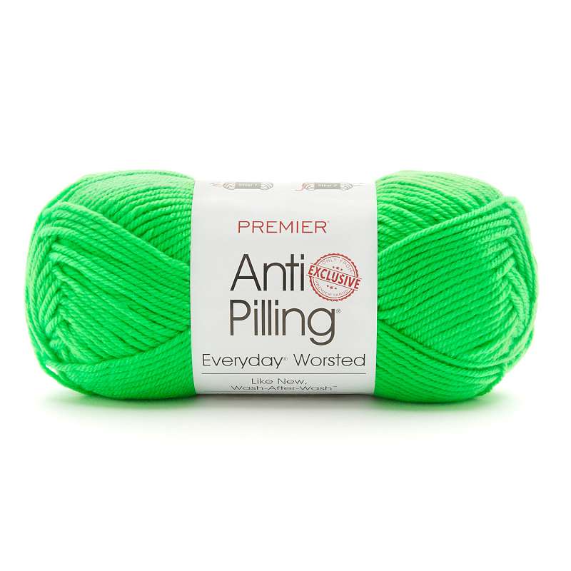 Premier Yarns Anti-Pilling Everyday Worsted Solid Yarn-Bright Green