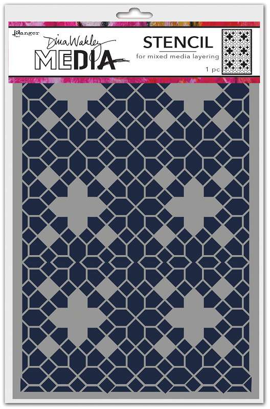 Dina Wakley Media Stencils 9"X6"-Floor Pattern