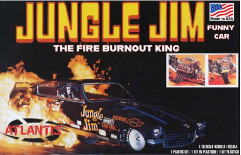 Atlantis Plastic Model Kit-Jungle Jim Big Scale Funny Car