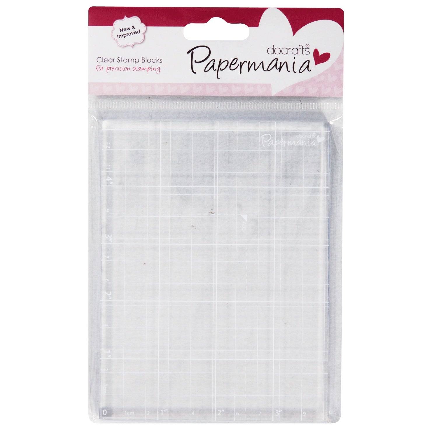 Papermania 4"X5.25" Clear Stamp Block
