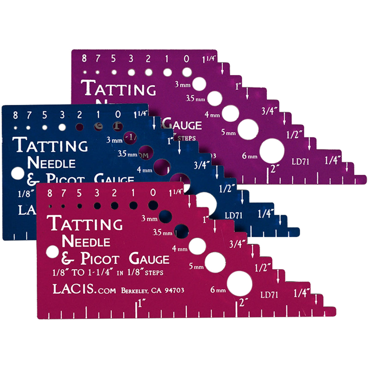 Tatting Needle & Picot Gauge Violet
