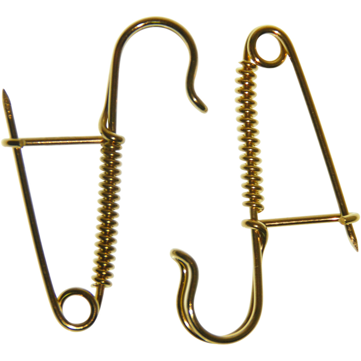Knitting Pin Pair Gold