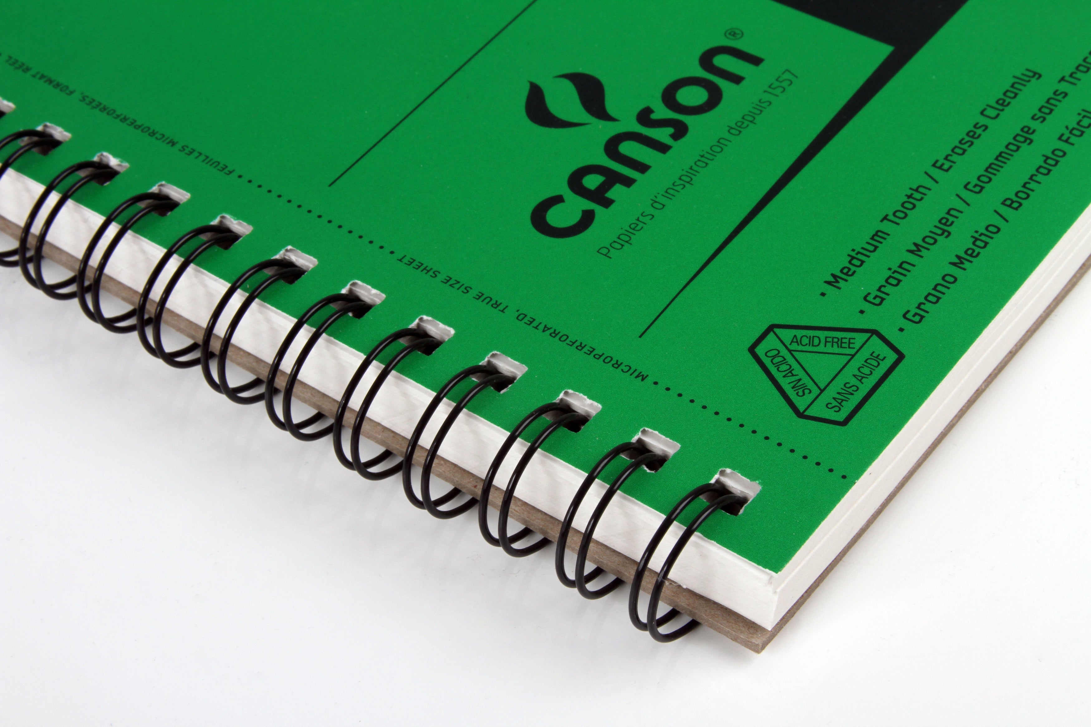 Canson XL Recycled Side Spiral Sketch Paper Pad 9"X12" 100 Sheets