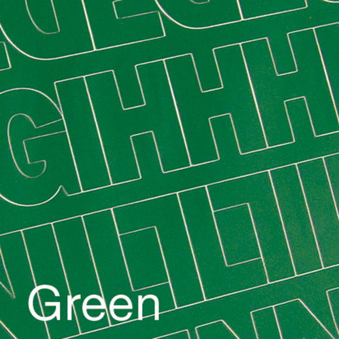 Permanent Adhesive Vinyl Letters & Numbers 1" 183/Pkg Green